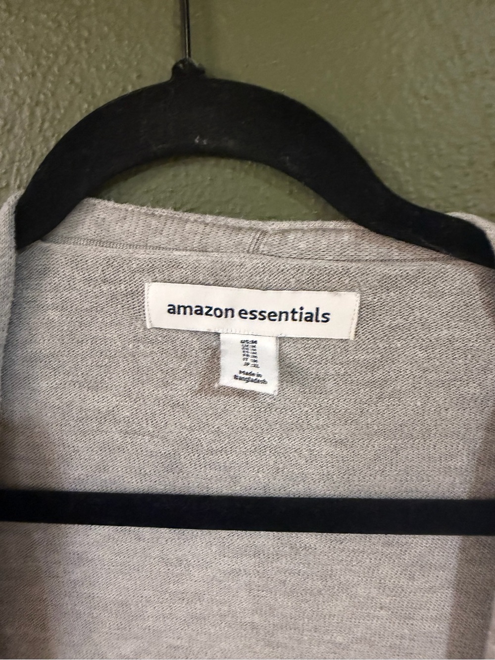 Amazon Essentials Light Gray Open-Front Women's Cardigan - Picture 2 of 3